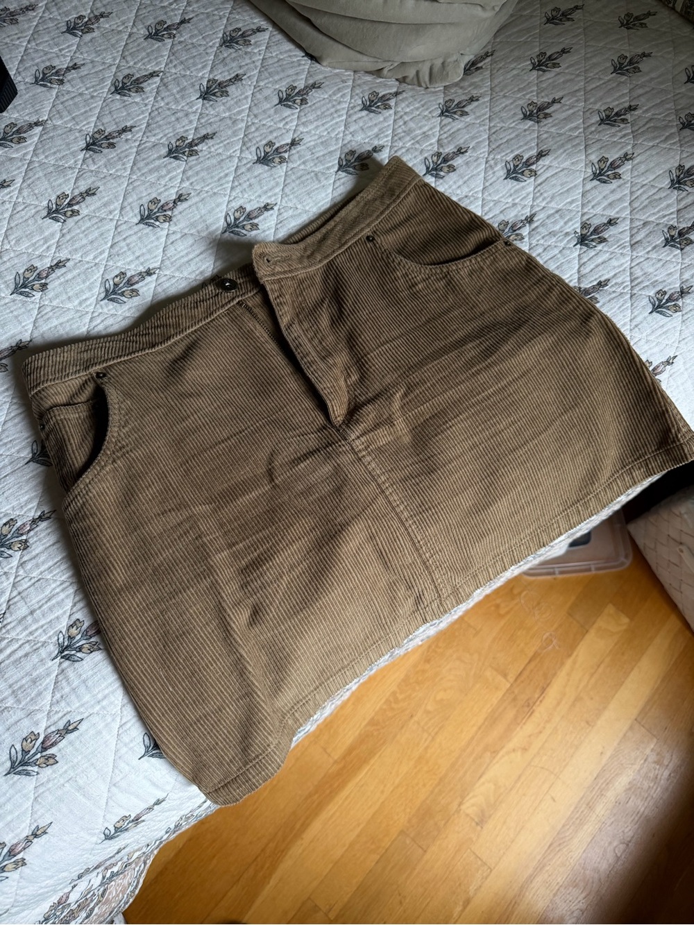 Vans Brown Corduroy Mini Skirt
